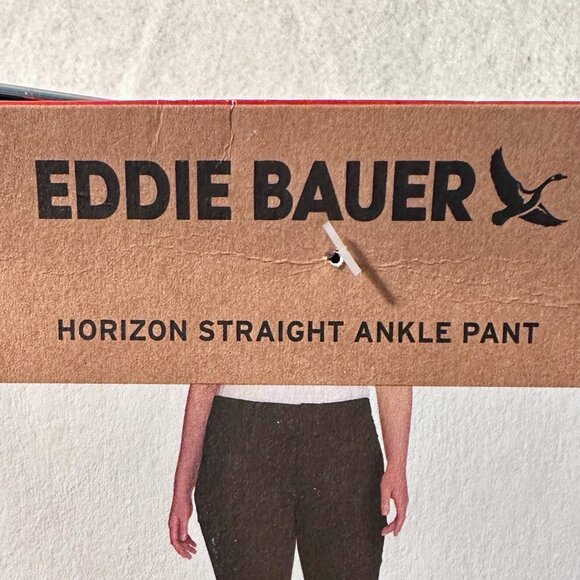 Eddie Bauer Women's Horizon Straight Ankle Pant Size 8 Black Outdoor Casual NEW - Picture 9 of 15
